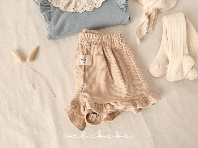 [予約][送料無料]《valubebe》Frill half pants (baby) 44