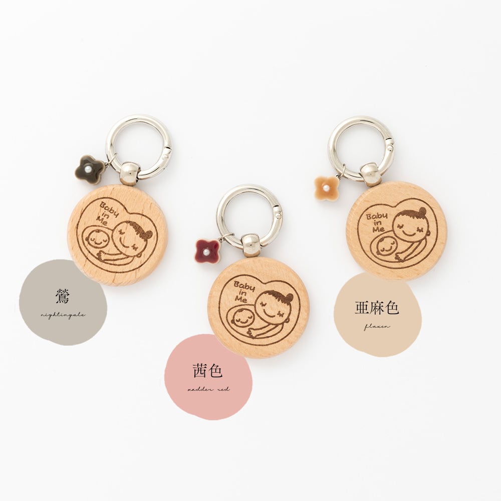 mees×MIKELO 木製 マタニティマーク｜陶器ライン | meets