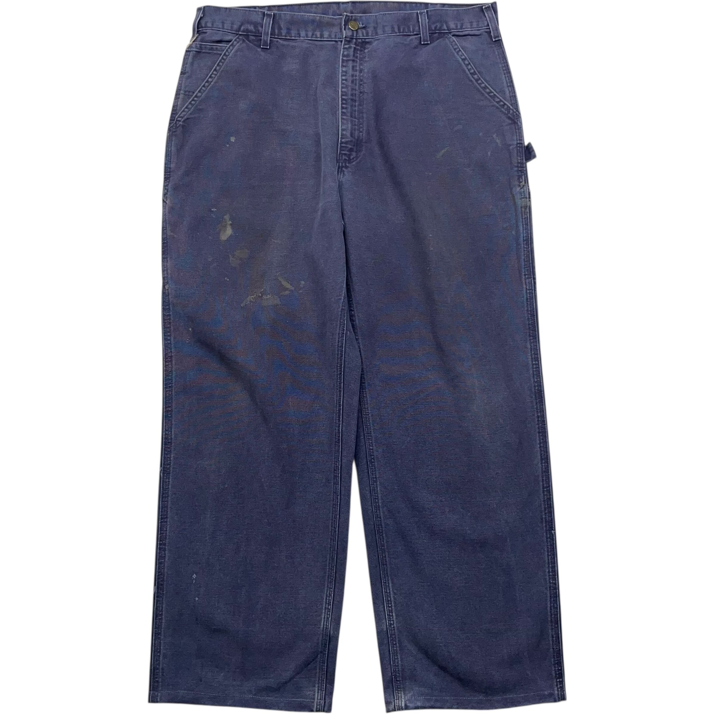 《実寸 W39L29》 Carhartt カーハート ペインターパンツ ワークパンツ ミッドナイト 色落ち no.7779