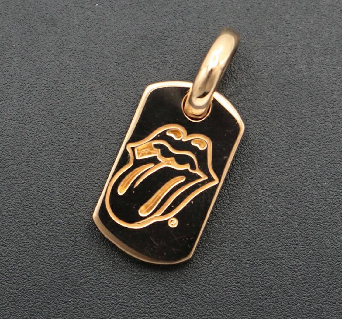 CHROME HEARTS クロムハーツ 22K タイニー リップタン リップ&タン ドッグタグ ローリングストーンズ