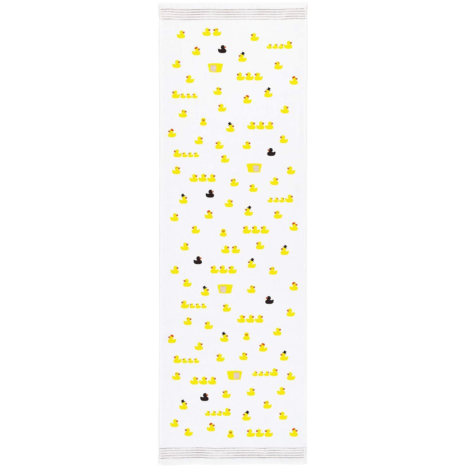 【努力特価】コンテックス フェイスタオル 布ごよみ アヒルちゃん ピンク 約33×100cm