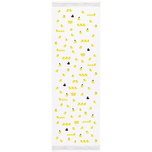 【努力特価】コンテックス フェイスタオル 布ごよみ アヒルちゃん ピンク 約33×100cm