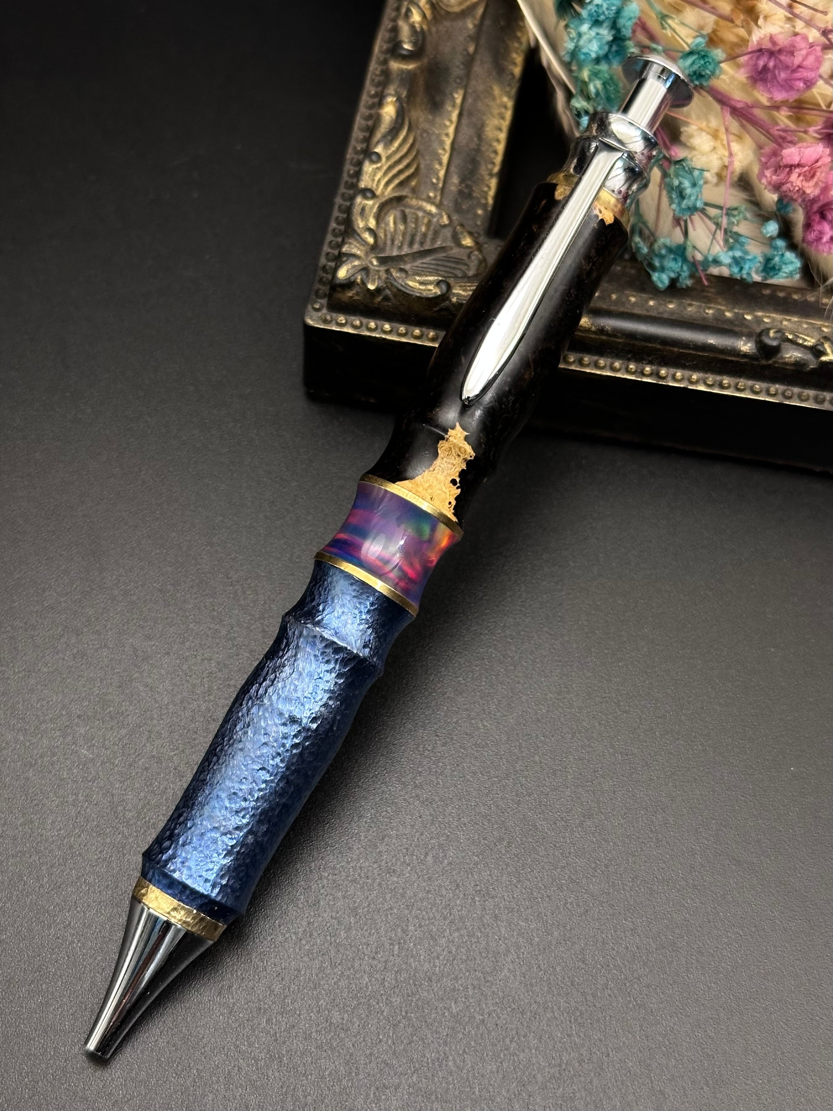 【美品】Flamberg シャープペン 定規（花梨瘤） 花梨(瘤)/細軸シャープペン(オリジナル金具) | Flamberg