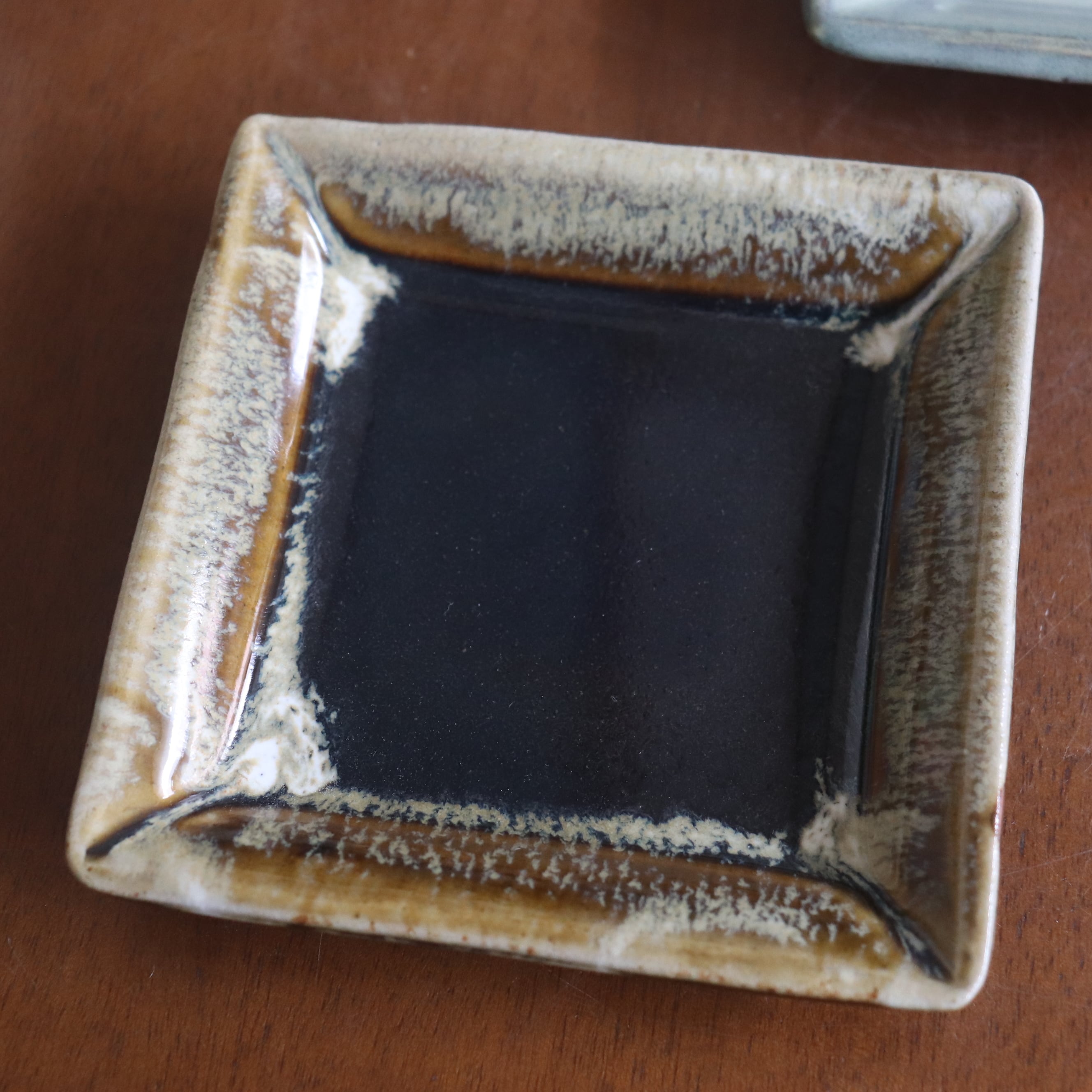 益子焼 健一窯 四角皿 Mashiko-yaki Square plate #157 | 和食器のお店