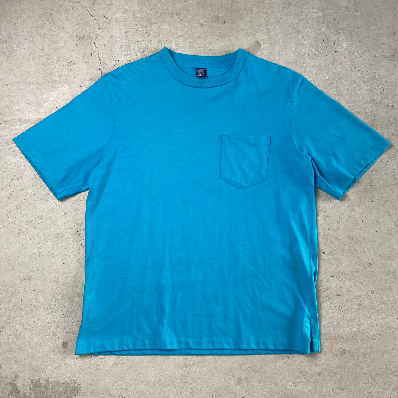 90年代 USA製 LANDS'END シングルステッチ 無地 ポケットTシャツ