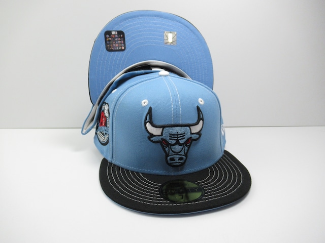 Exclusive NEW ERA 59fifty Chicago Bulls シカゴ・ブルズ SKY BLUE×BLACK