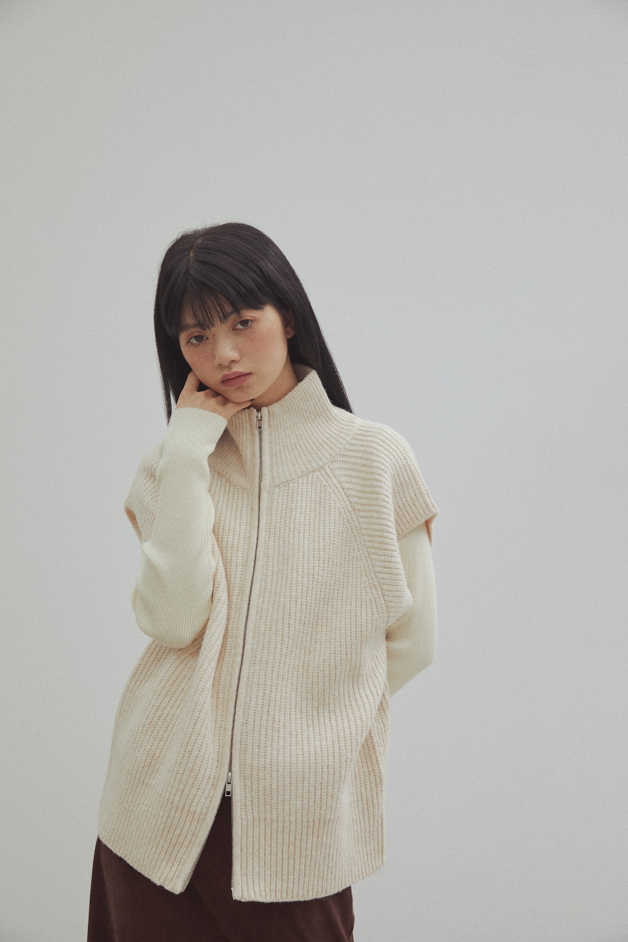 DU200001 Zip Knit Vest