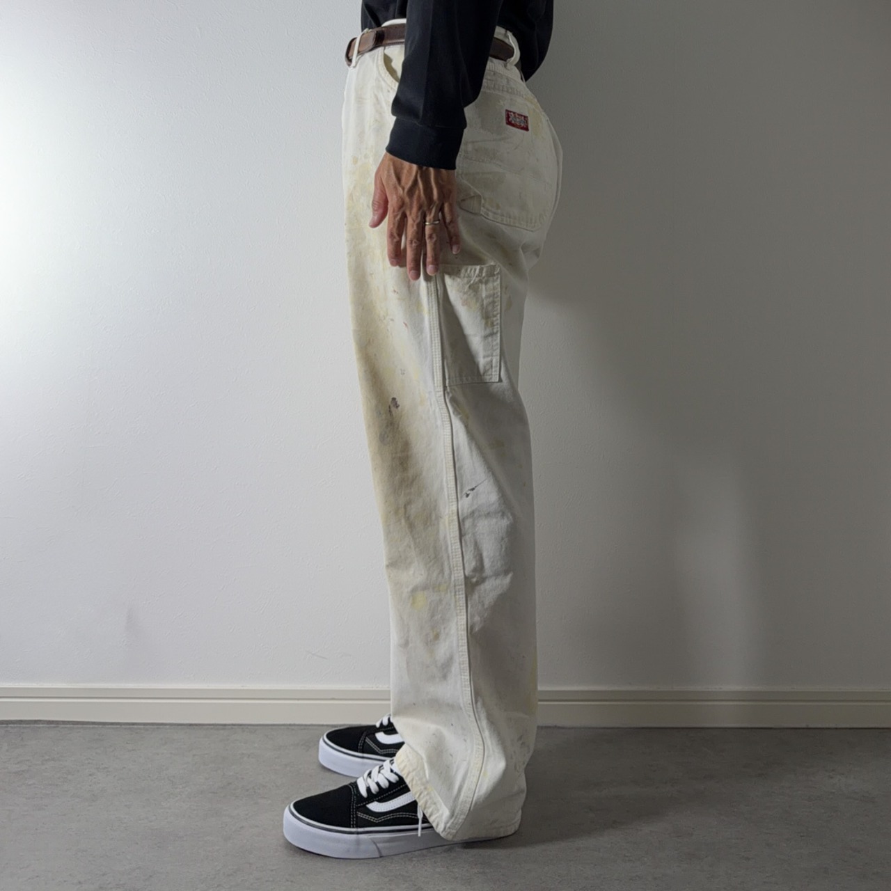 90s Dickies Distressed White Painter Pants [W35L30相当] 古着 - 17