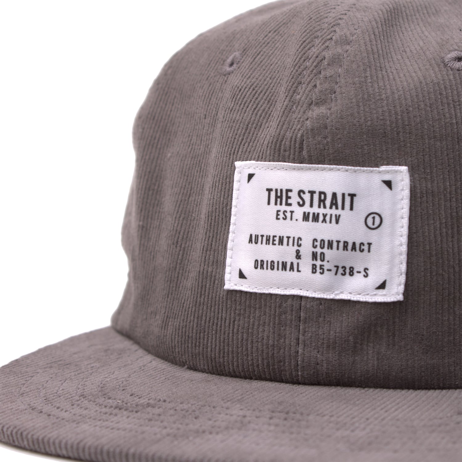 CORDUROY 6PANEL TAG CAP #GREY