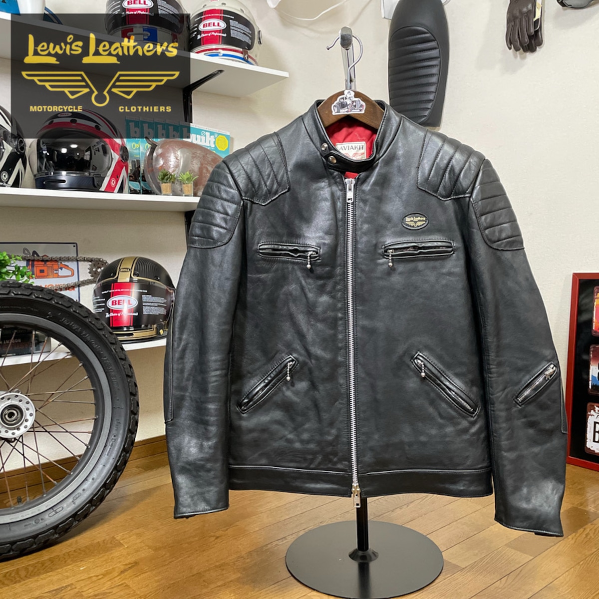 世界限定50着☆Lewis Leathers ルイスレザー Eat Dustコラボ シングル 