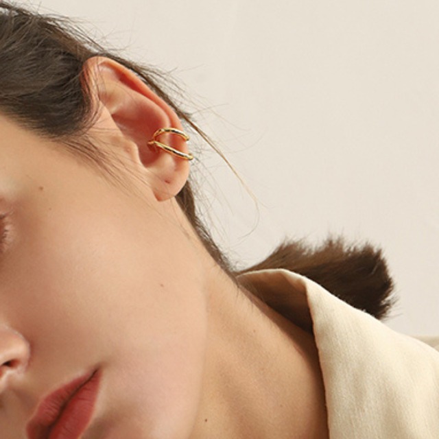 double ring ear cuff L0535