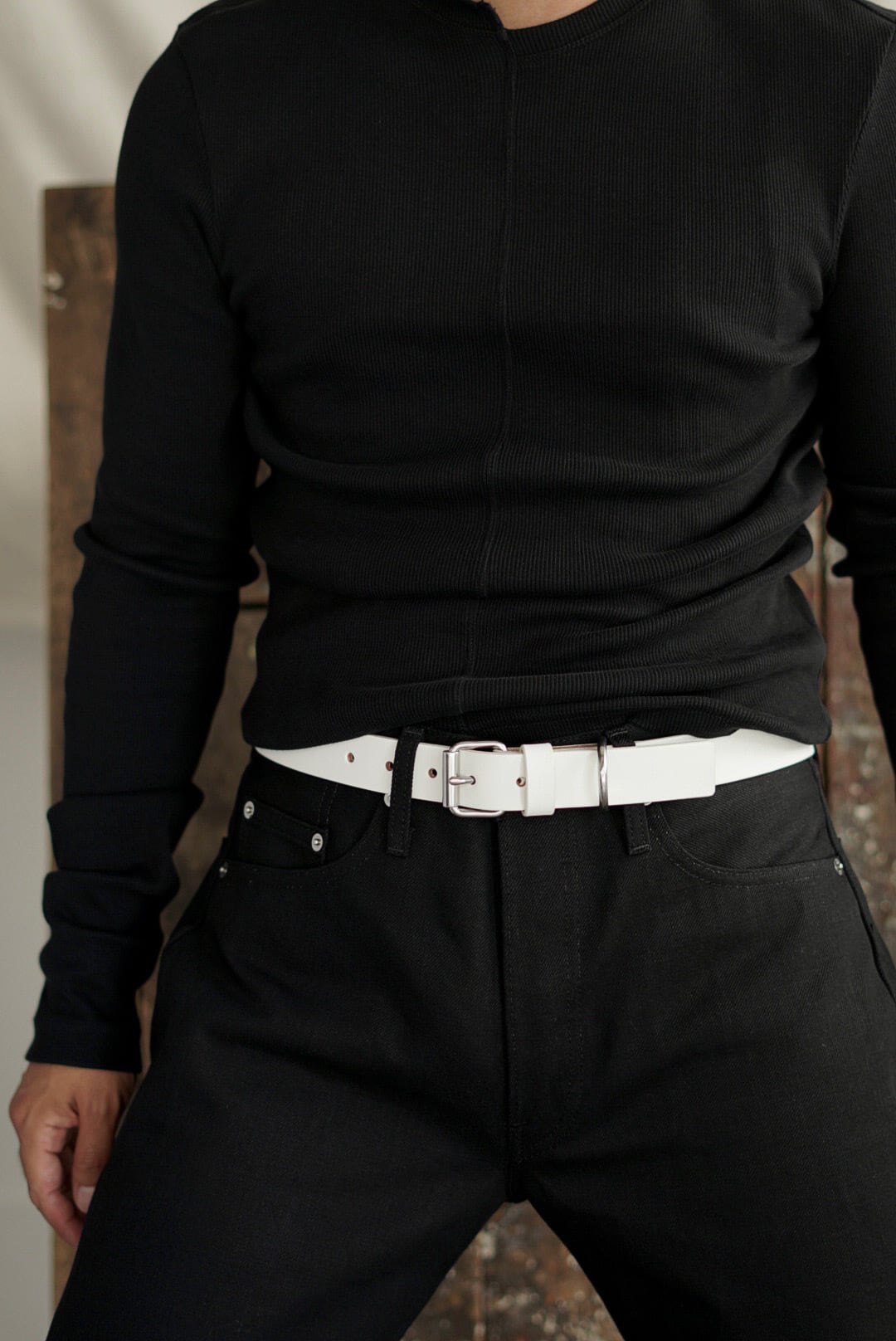 tuki ベルト 32 原田服飾研究所 TUKI - 原田服飾研究所 - DOGGIE BELT 30MM - WHITE | Brownie