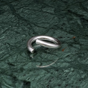 S925 BENT CIRCLE RING SILVER