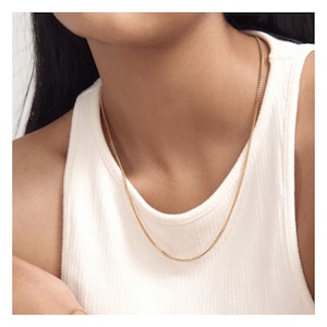 316L Flat Link Chain Necklace