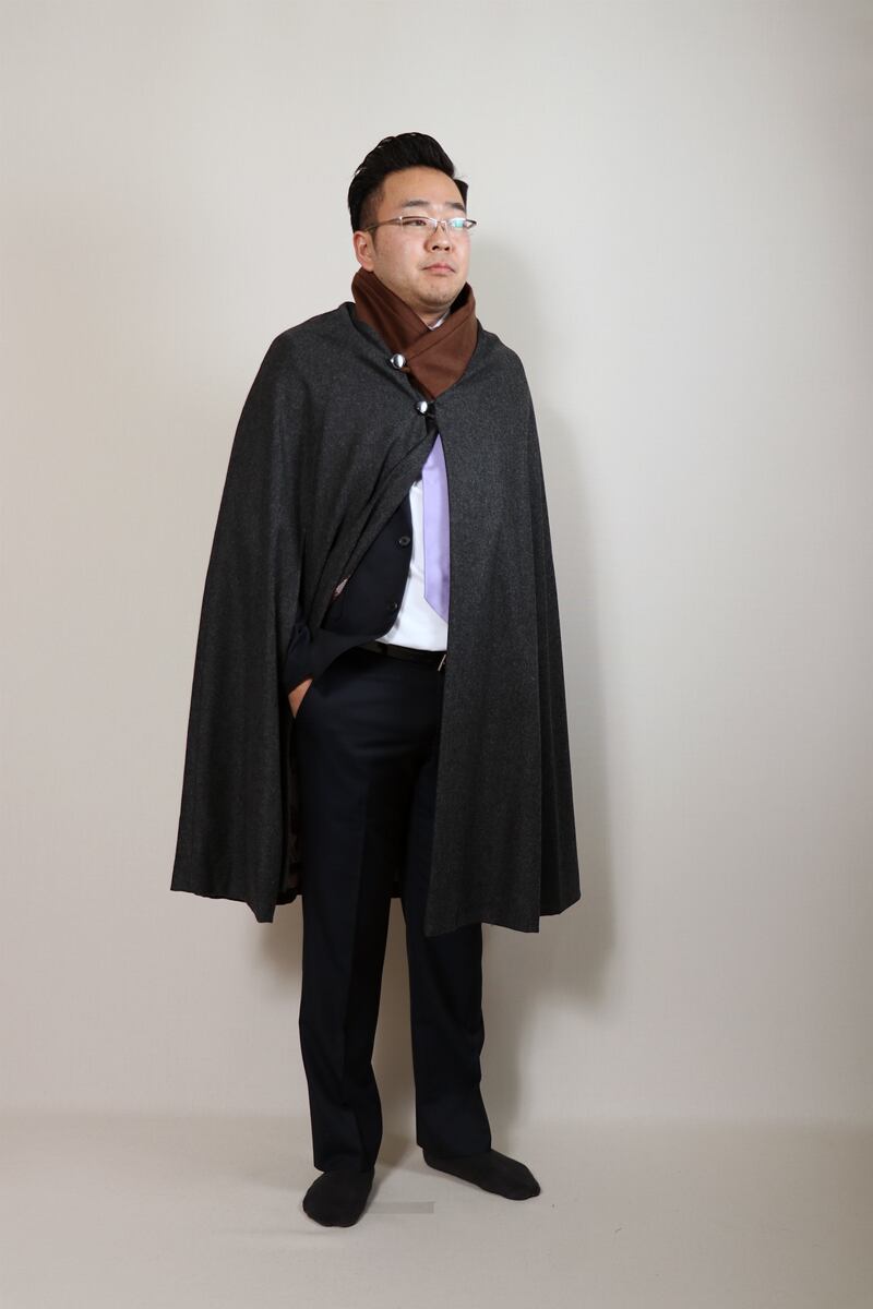 ☘️週末限定ジュンコシマダカシミヤ100％マント風コートBlacksizeM