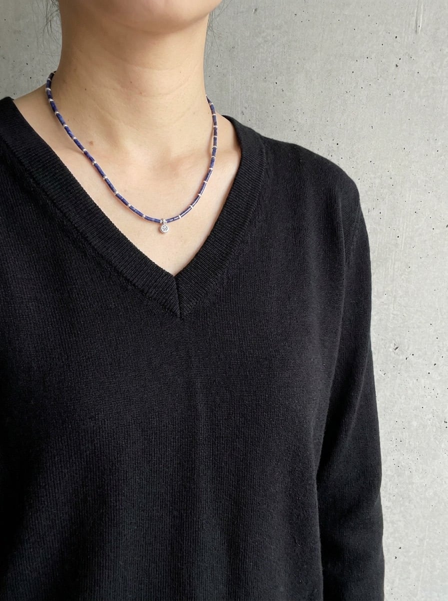 【再販】2way bracelet(ラピスラズリ×カレンシルバー)