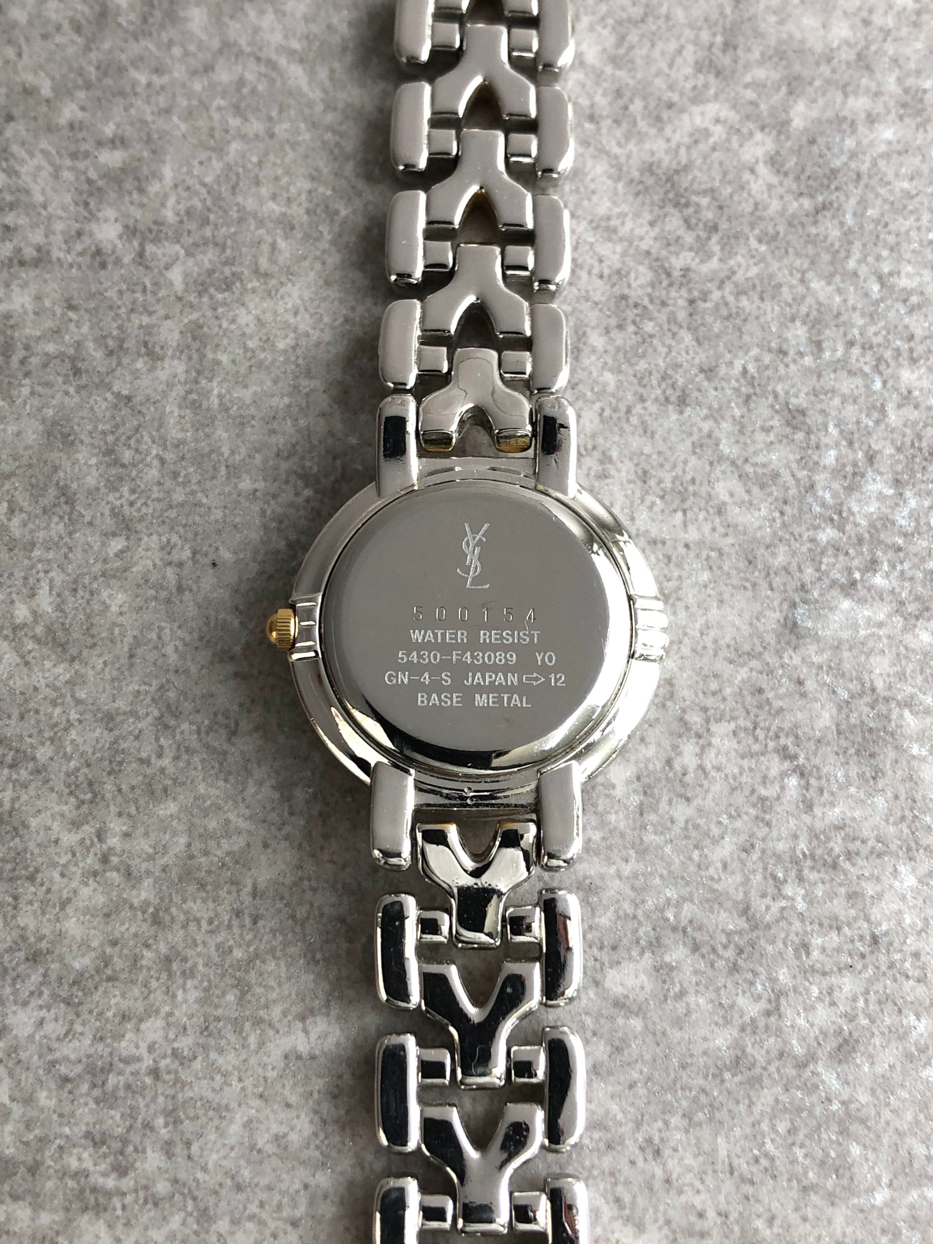 Yves Saint Laurent イヴ・サンローラン 腕時計 ゴールド×シルバー YSL