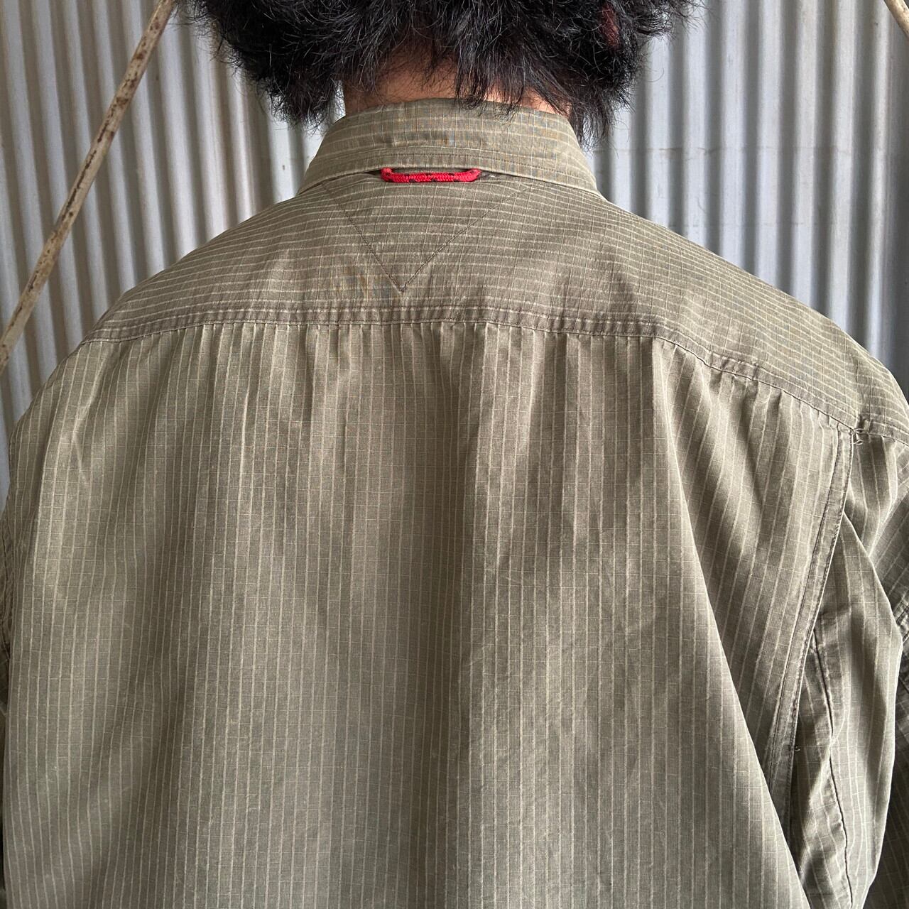 90s トミー ヒルフィガー カバーオール 刺繍ロゴ ジャケット L 古着 