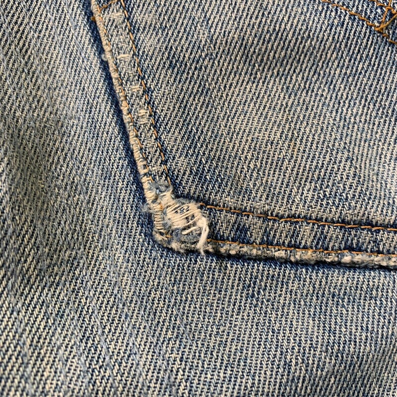 70's Levi's リーバイス 505-0217 66前期 デニム 刻印5 縦落ち バック