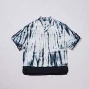 KUON / Arimatsu Shibori Camp Collar Shirt