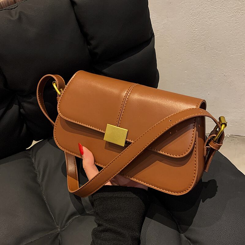 オータムウィンタースタンダード レトロ 秋物 冬物 スクウェア メッセンジャーバッグ 手作りハンドバック67253493