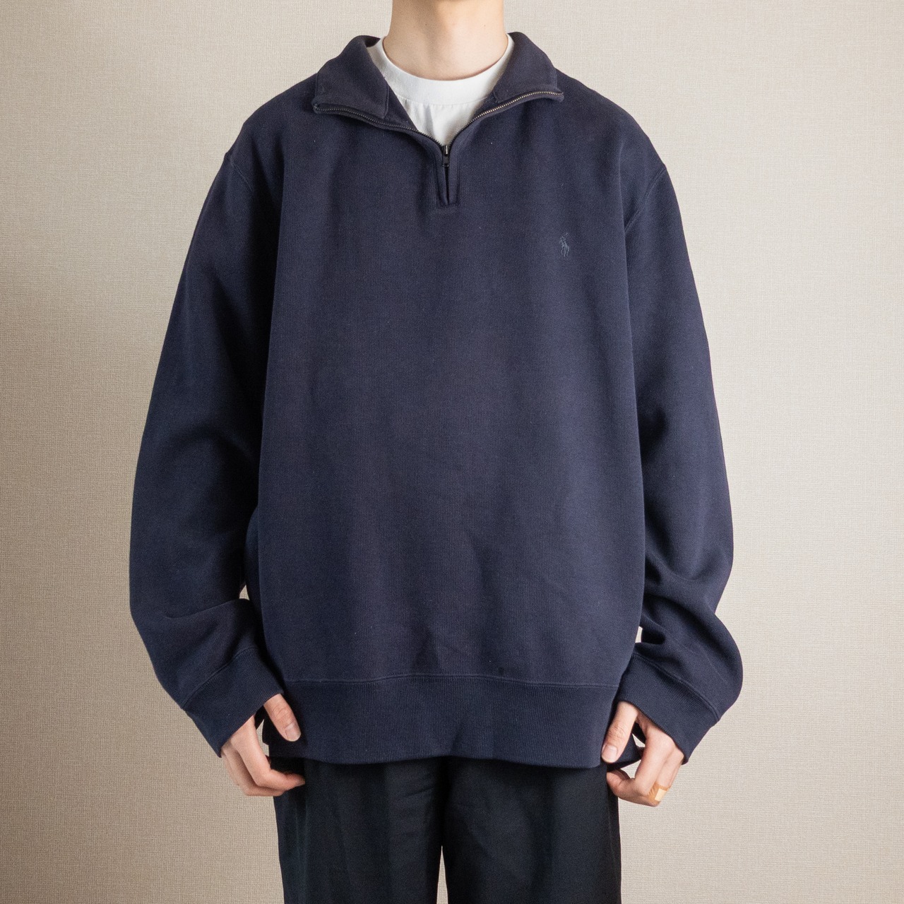 1990’s polo by ralgh lauren half zip sweat