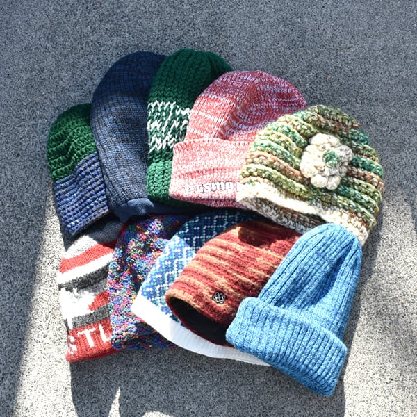 1点物◇お洒落カラフル柄物ニット帽USA古着メンズレディースOKアメカジ