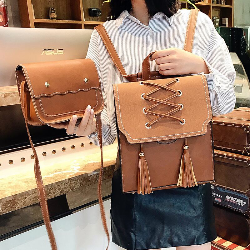 選べる2タイプ!スクエア型 バックパック ショルダーバッグ レース ...