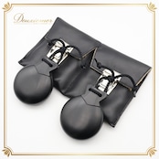 フラメンコ 小物 パリージョ カスタネット ブラック系 FILIGRANA 楽器 小道具 舞台 ペア 両手 黒 ケース付き 発表会 レッスン 練習 ダンス小物 パフォーマンス フラメンコ用品