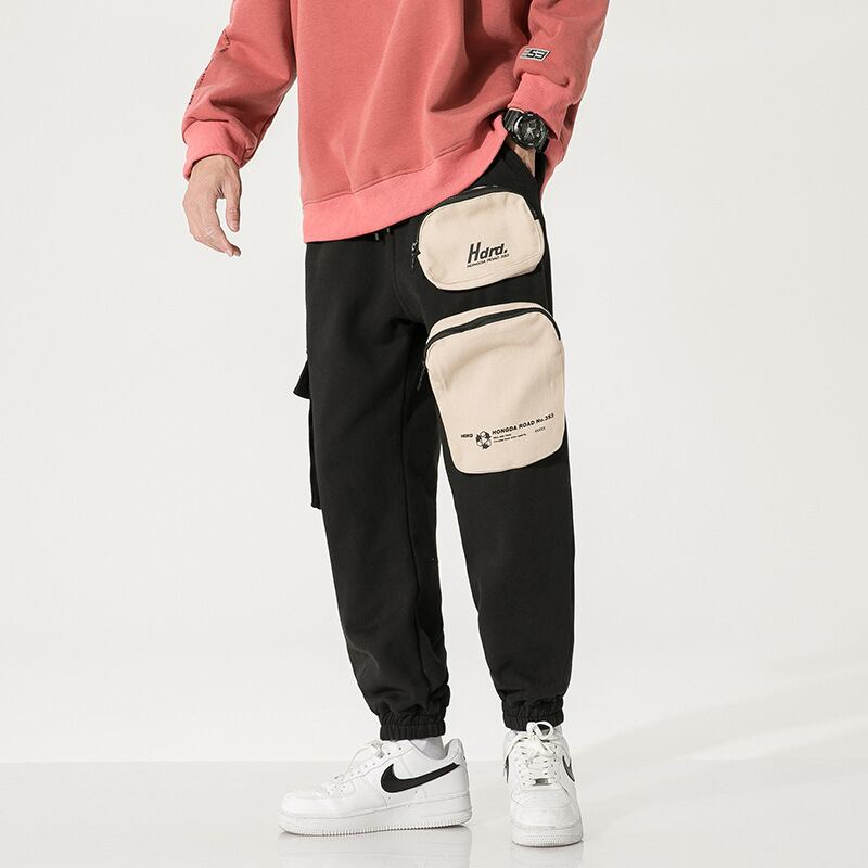 【新作】【送料無料】 Yidao Vintage 2020 Winter Personalized Patch Pocket Workwear Pants Men's Student Trendy Sports Pants-Alibaba ウィンター 冬物 ビンテージ hip6-161142792691350