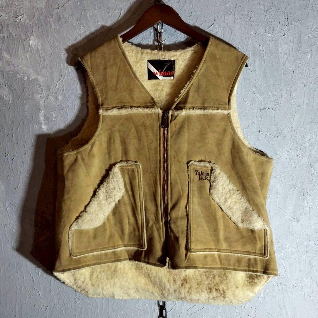 wiman 60s vintage ハンティングベスト シアリングベスト 裏ボア