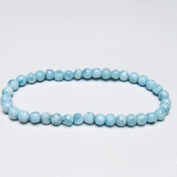 ラリマー ブレスレット 5mm 一点物 メール便可 [M便 1/10] 111-47901