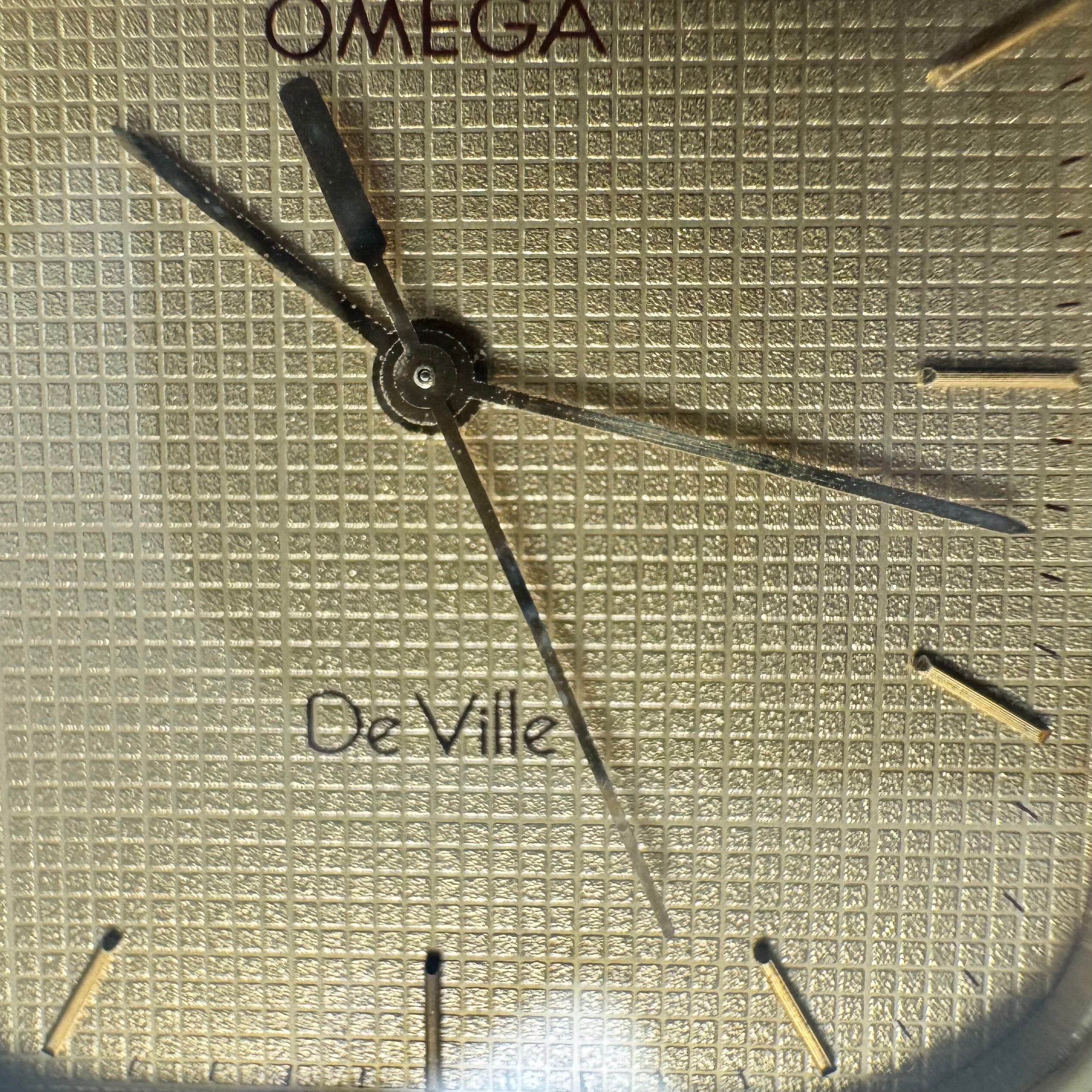 腕時計 メンズ オメガ OMEGA デビル 1417 クォーツ イエローゴールド