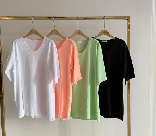 ファッション レディース トップス Tシャツ 半袖 クルーネック スリット ブラウス