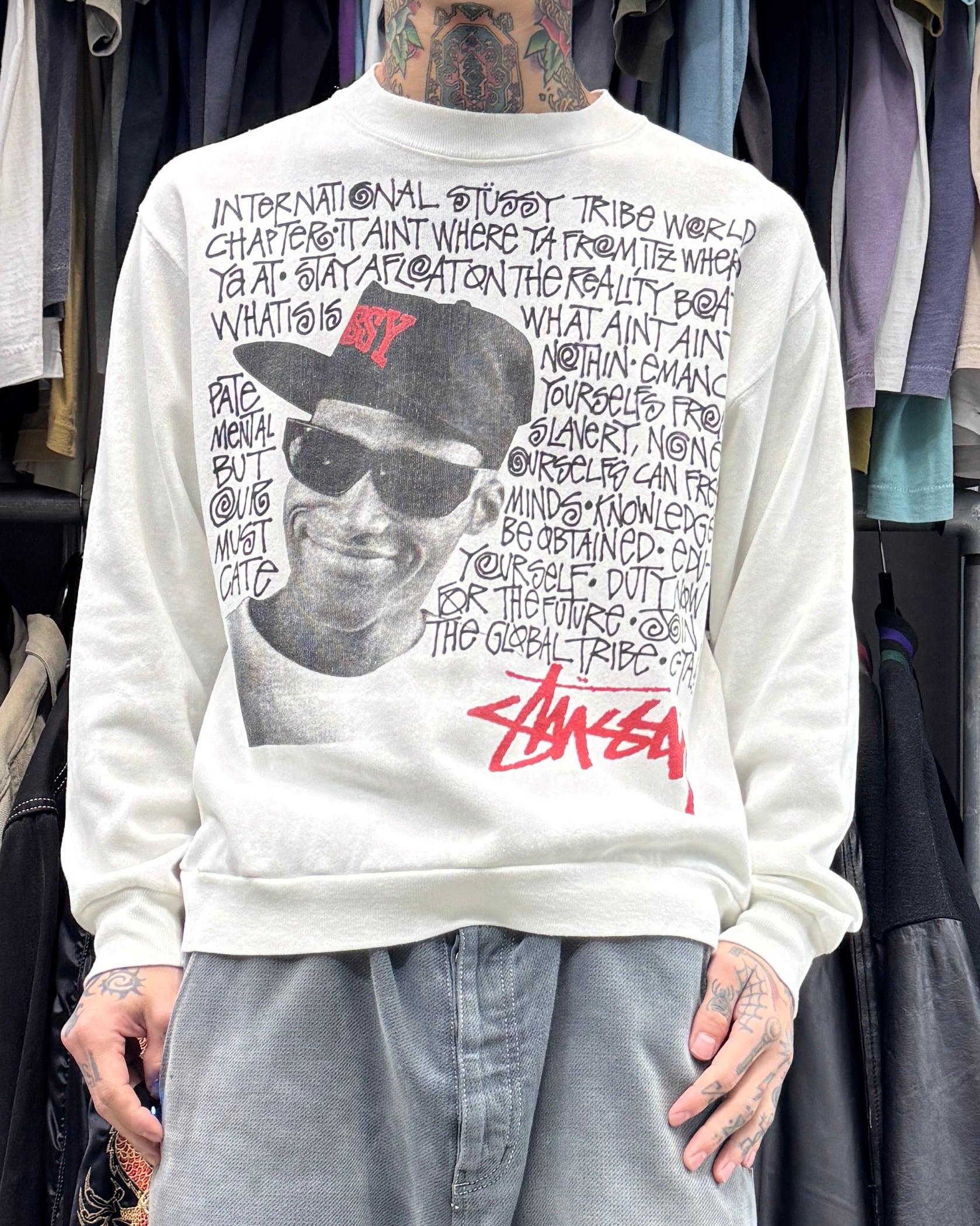 Special!!】80's~90's old stussy Tomtom Design Sweat “DEADSTOCK