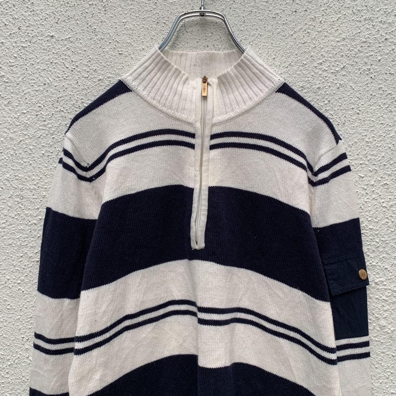 liz&co. ハーフジップ コットン ニット セーター レディース L 