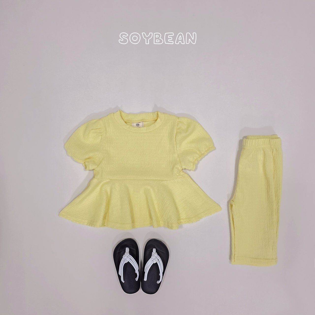 【取寄/韓国直送】SOYBEAN 26/SM フリル上下セット｜夏服｜韓国子供服