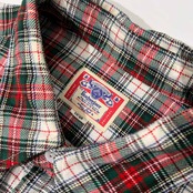 Budweiser バドワイザー vintage フラップポケット付き チェック柄 長袖 ネルシャツ L /オールド/日本製/C-NN2360