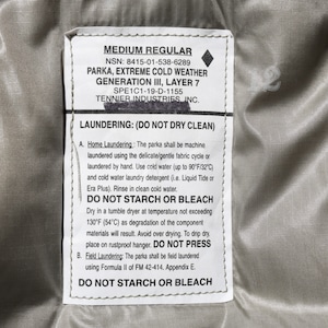 Deadstock M-R 19年 米軍実物 TENNIER ECWCS Level7 CLIMASHIELD