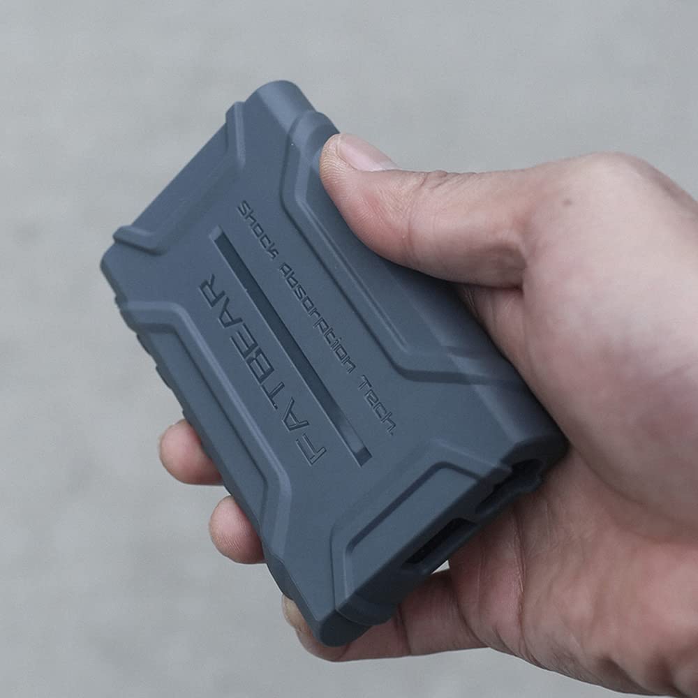 FATBEARに適用するソニーウォークマンNW-A306 NW-A307 NW-A300シリーズ 頑丈な耐衝撃性装甲保護シェルスキンケースカバー (グレー)