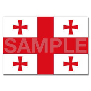 世界の国旗ポストカード ＜ヨーロッパ＞ グルジア Flags of the world POST CARD ＜Europe＞ Georgia