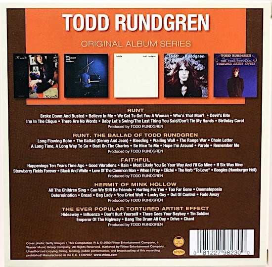 Todd Rundgren ORIGINAL ALBUM SERIES ５枚組 トッド・ラングレン（CD