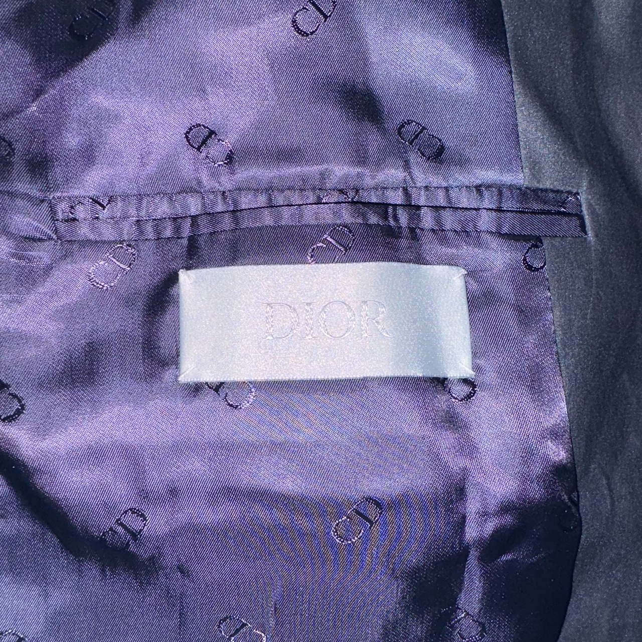 2022AW DIOR by Kim Jones coating cotton pleats tailored jacket with roller buckle