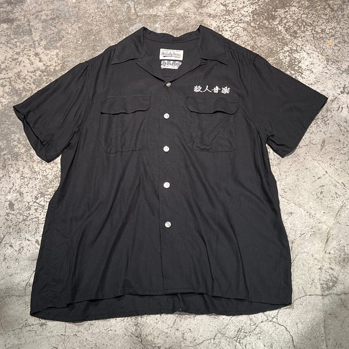 WACKO MARIA ワコマリア オープンカラーシャツ 殺人音楽 舐達磨 SIZE M 