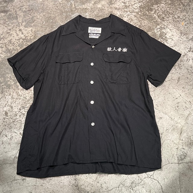 WACKO MARIA ワコマリア オープンカラーシャツ 殺人音楽 舐達磨 SIZE M 