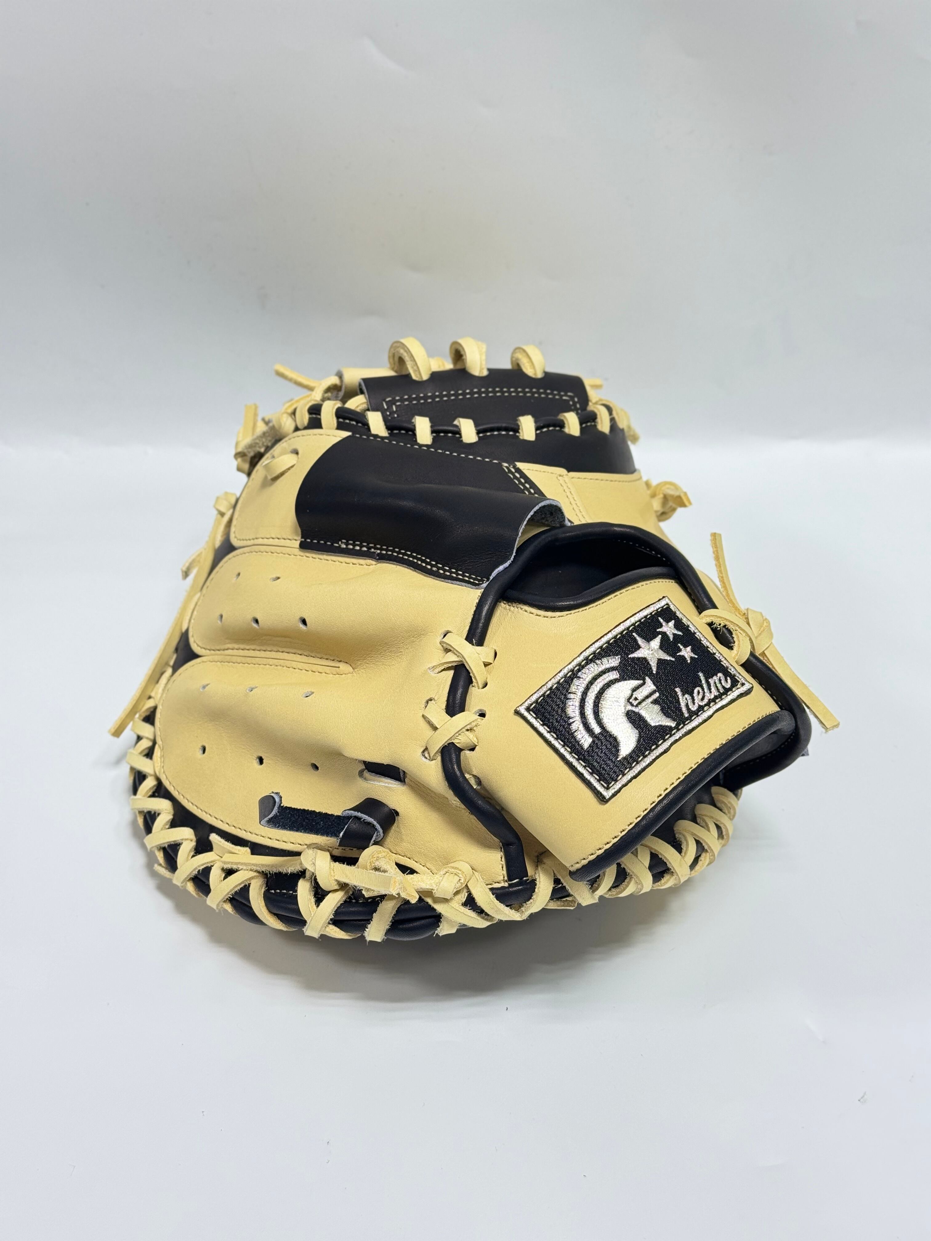 helmｰヘルム 軟式仕様ミット 限定キャッチャーミット Nブラック