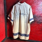 90s TOMMY HILFIGER コットンアロハ 刺繍 トミー