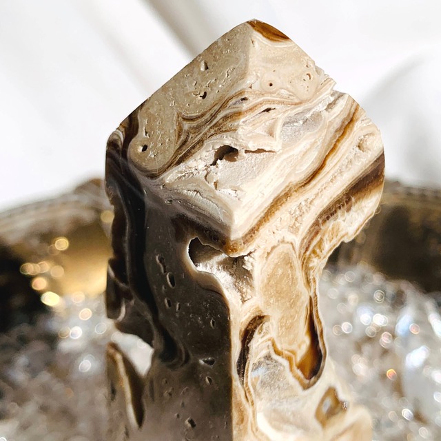 チョコレートカルサイト タワー カルサイト 天然石 鉱石 原石 チョコレートカルサイト タワー カルサイト 天然石 鉱石 原石