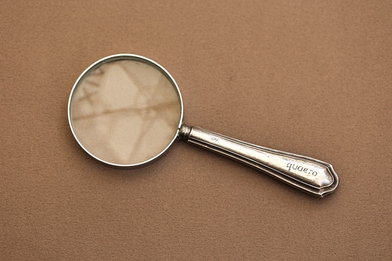 *Antique* Silver Magnifying Glass