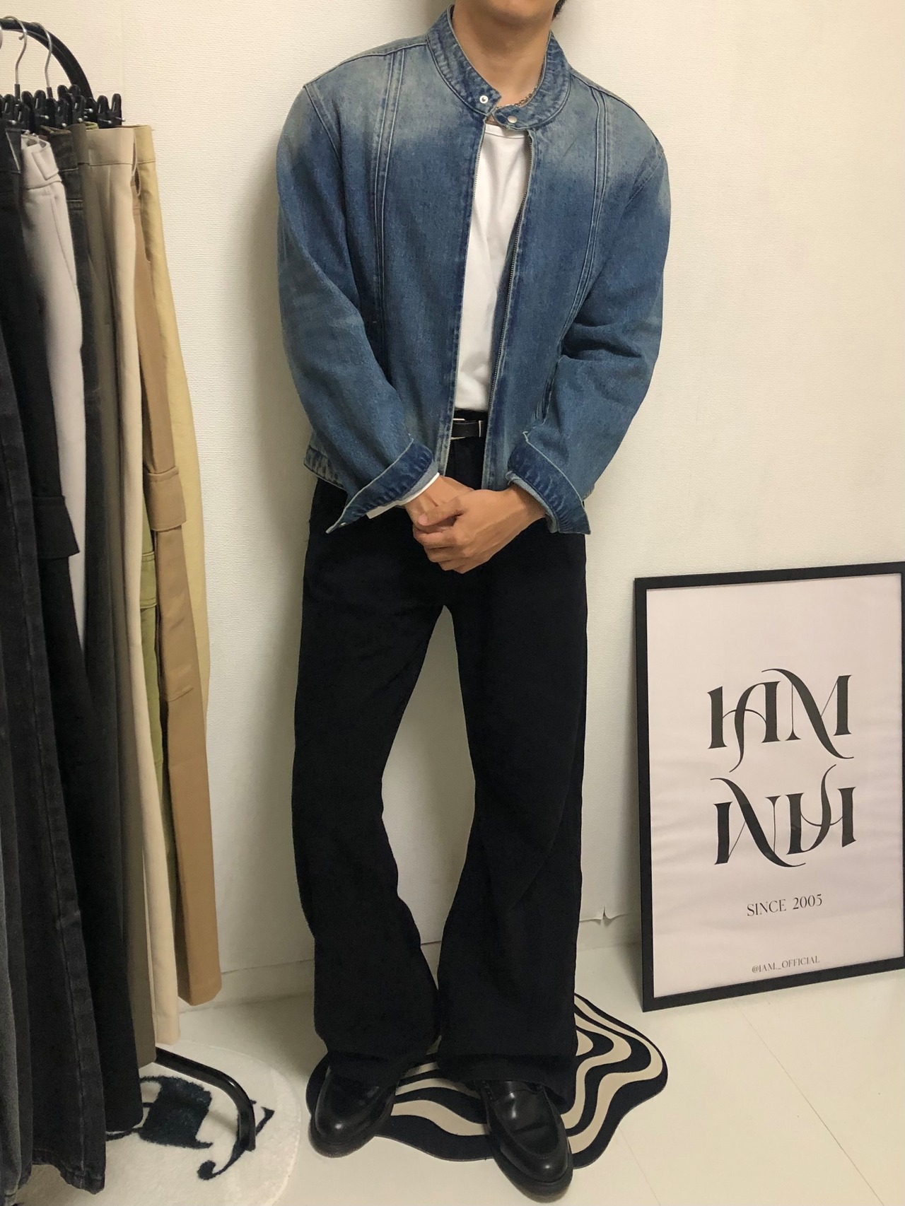 Needle Stitch Washed Denim Jacket (2color) - 11